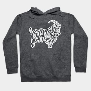 White Goat Hoodie